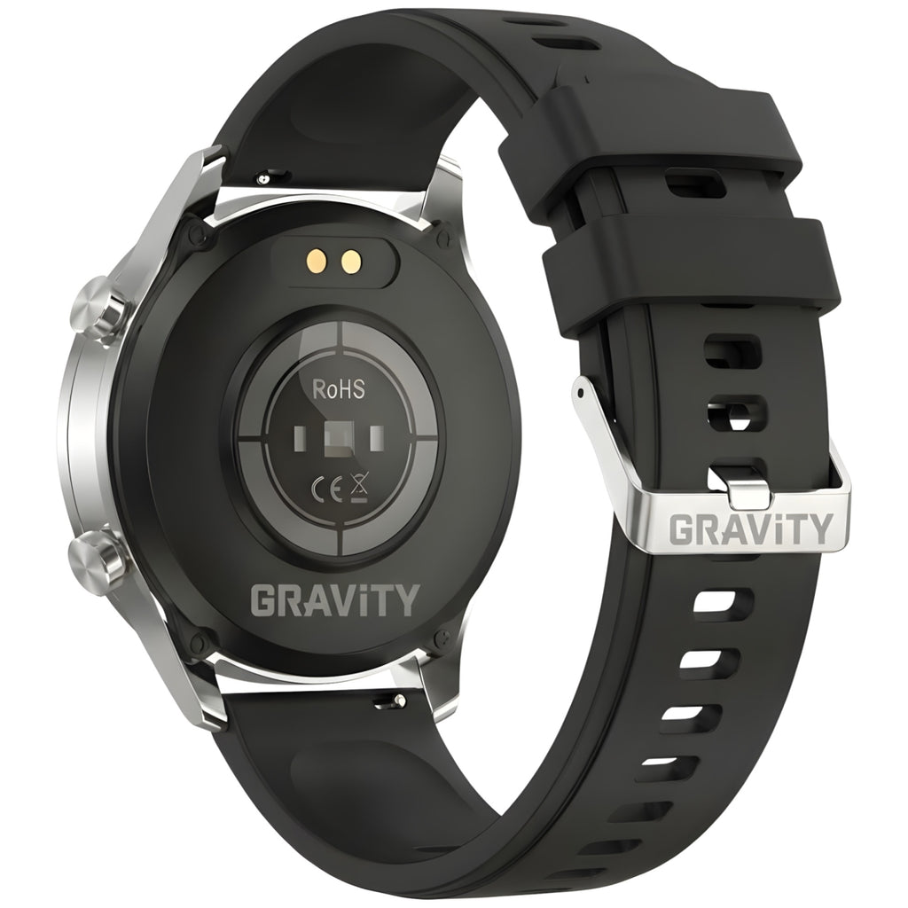 Smartwatch Gravity Srebrny 2 Paski GT10-8