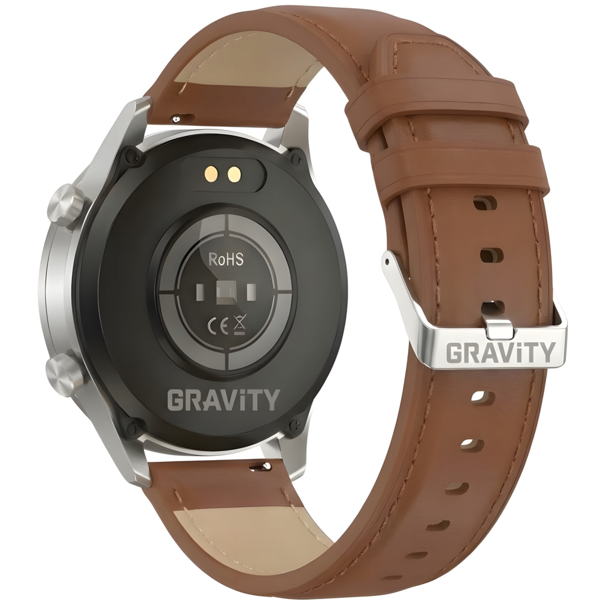Smartwatch Gravity Srebrny 2 Paski GT10-8