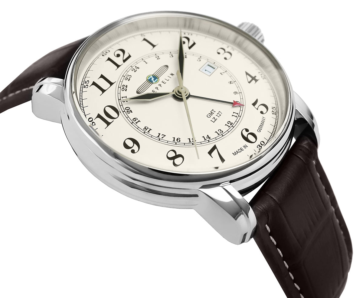 Zegarek Męski ZEPPELIN LZ127 Graf Zeppelin GMT 7642-5 + BOX