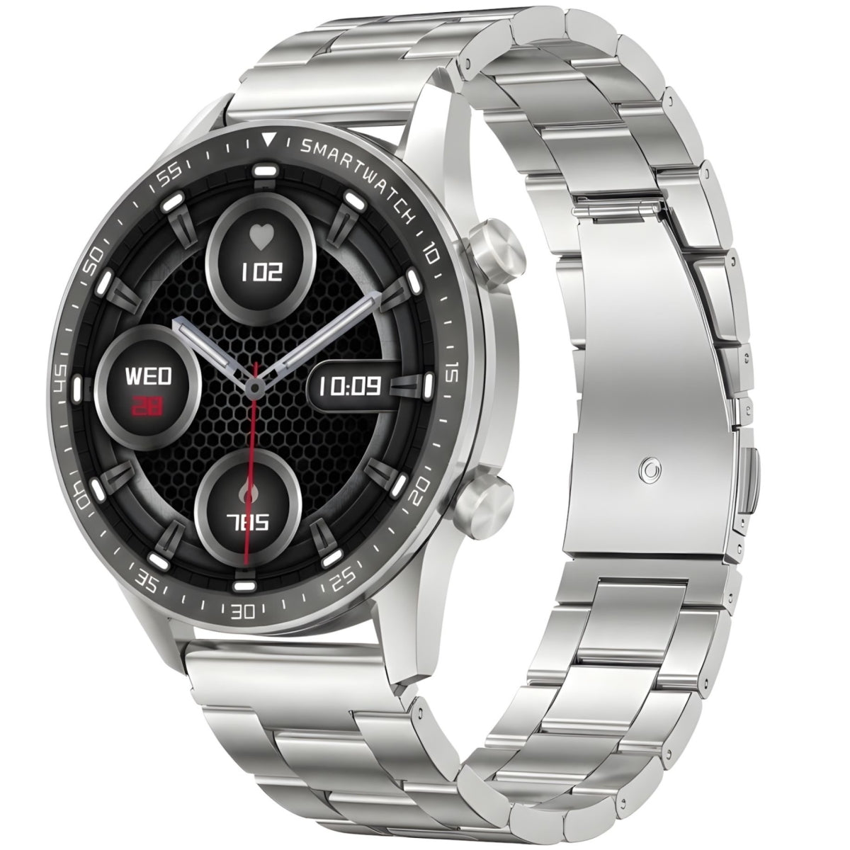 Smartwatch Gravity Srebrny Bransoleta + Pasek GT10-6