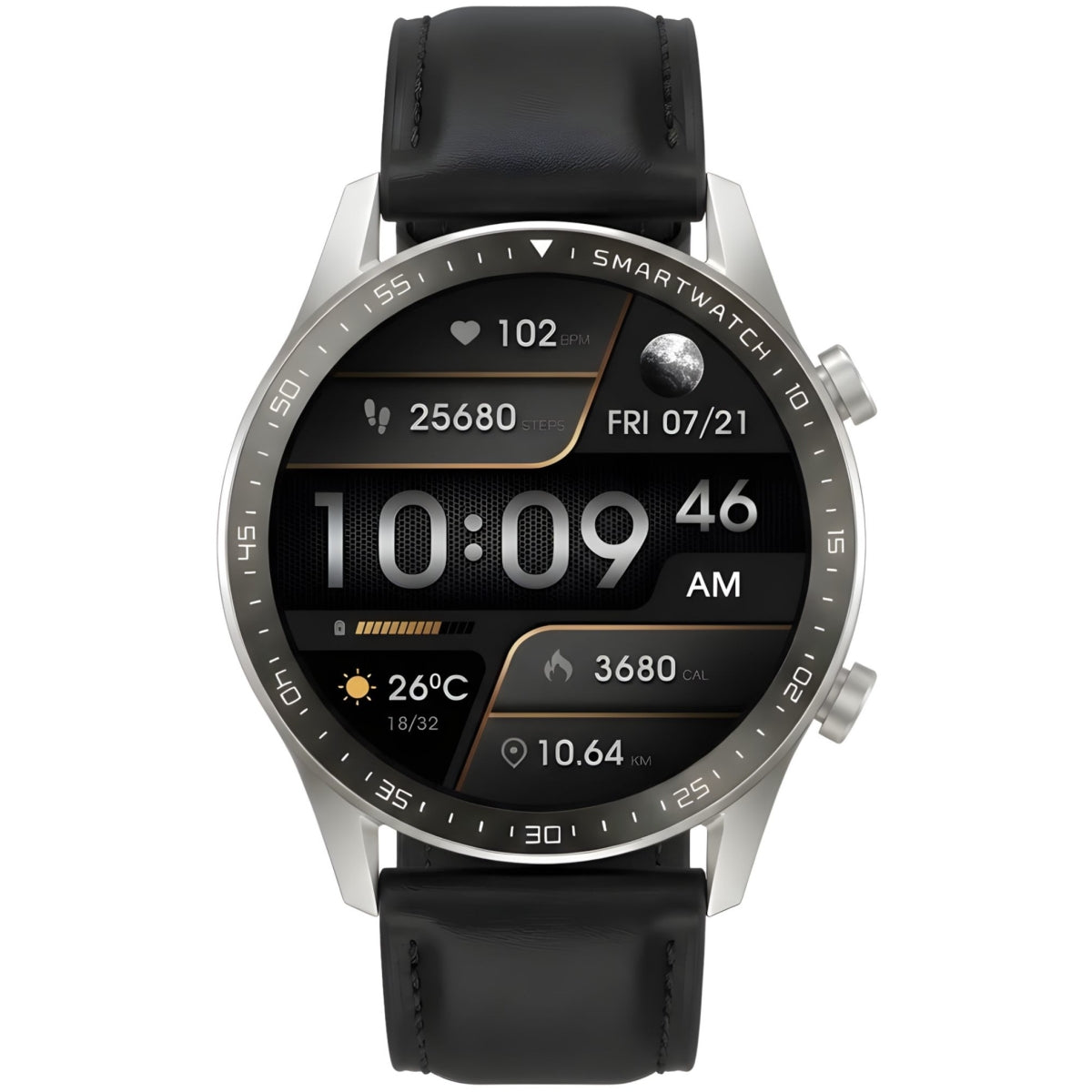 Smartwatch Gravity Srebrny 2 Paski GT10-7