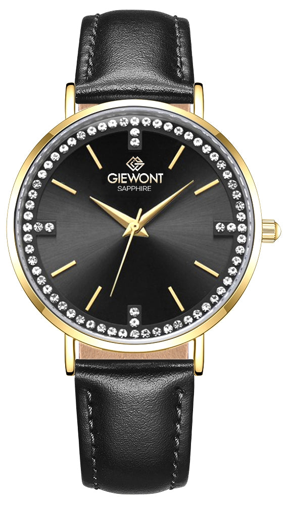 Zegarek Damski Giewont Sapphire Złoto Czarny GW5390-A4