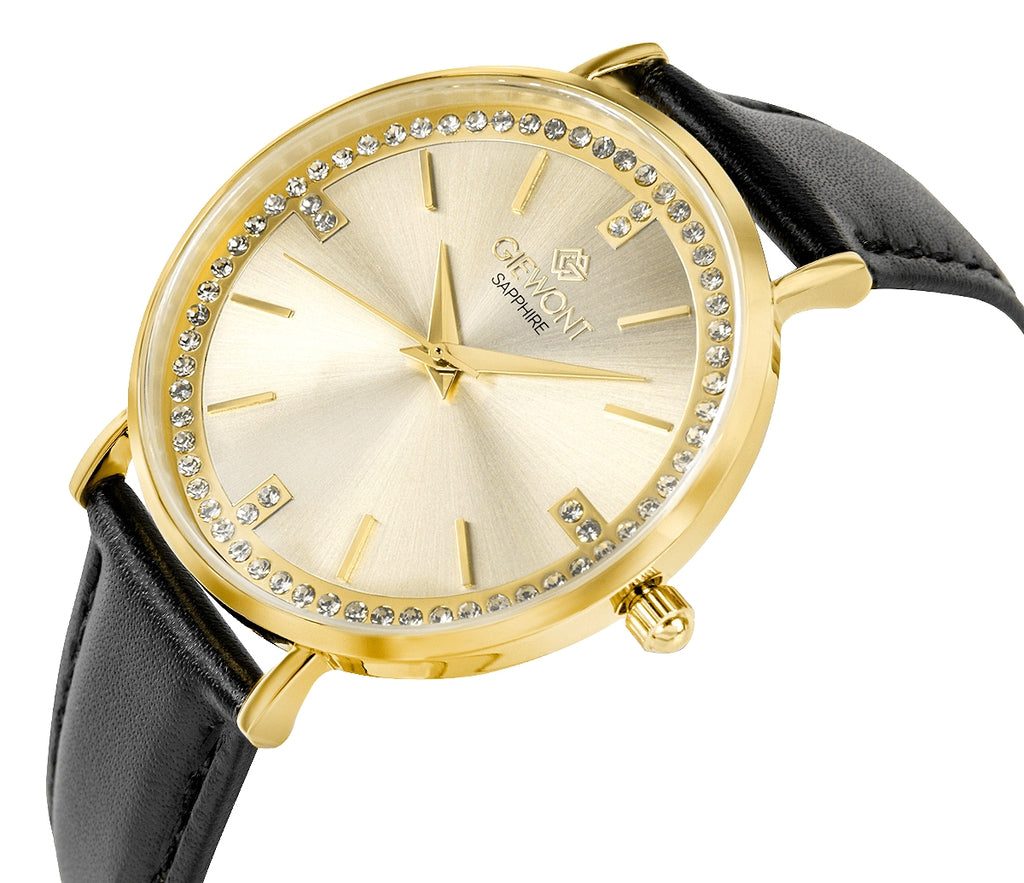 Zegarek Damski Giewont Sapphire Złoty GW5390-A2