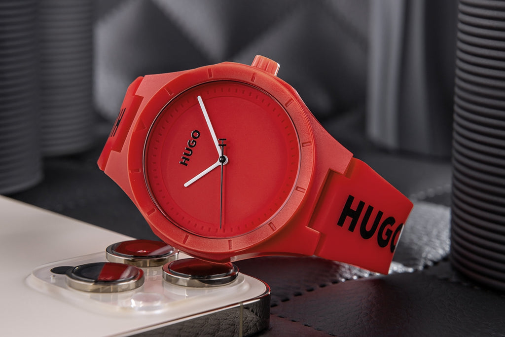 Zegarek Męski HUGO Lit For Him Red 1530346 + BOX