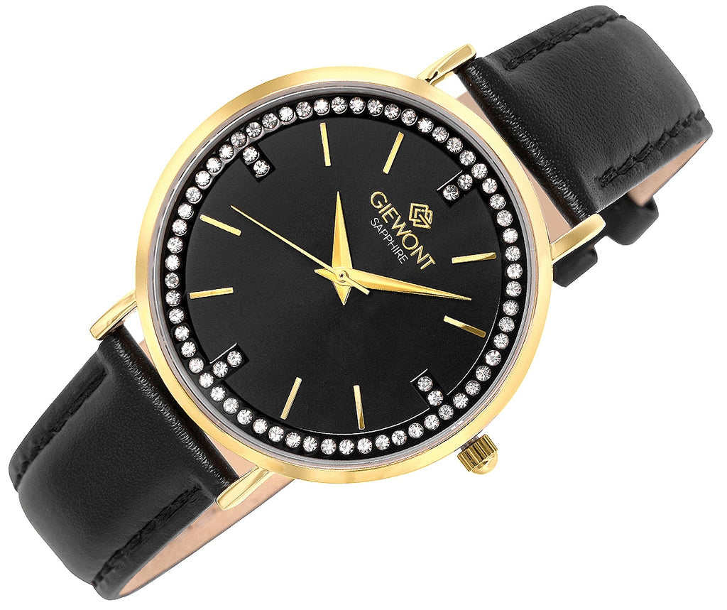 Zegarek Damski Giewont Sapphire Złoto Czarny GW5390-A4