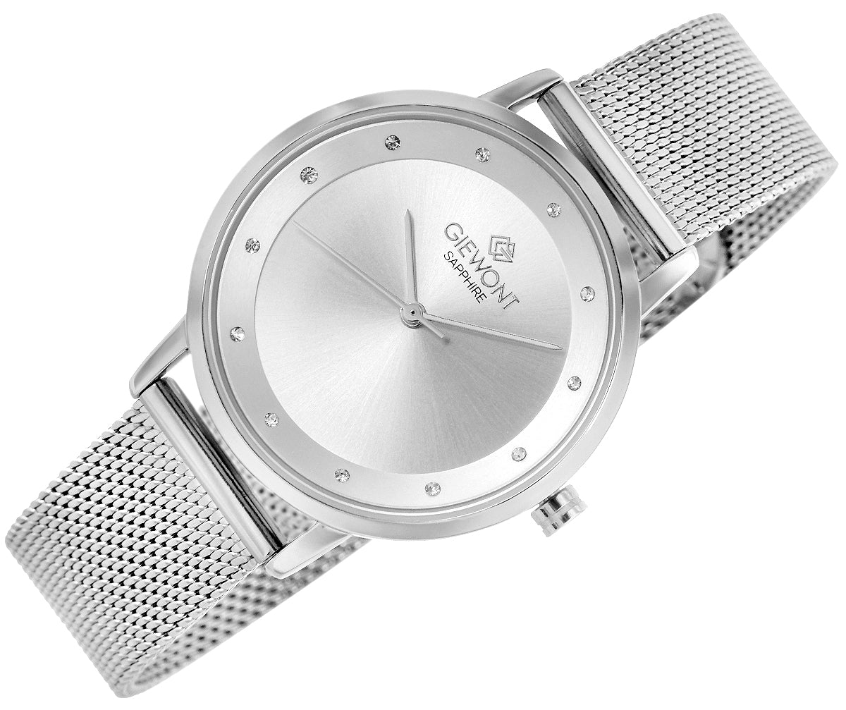 Zegarek Damski Giewont Sapphire Srebrny GW4130-B1