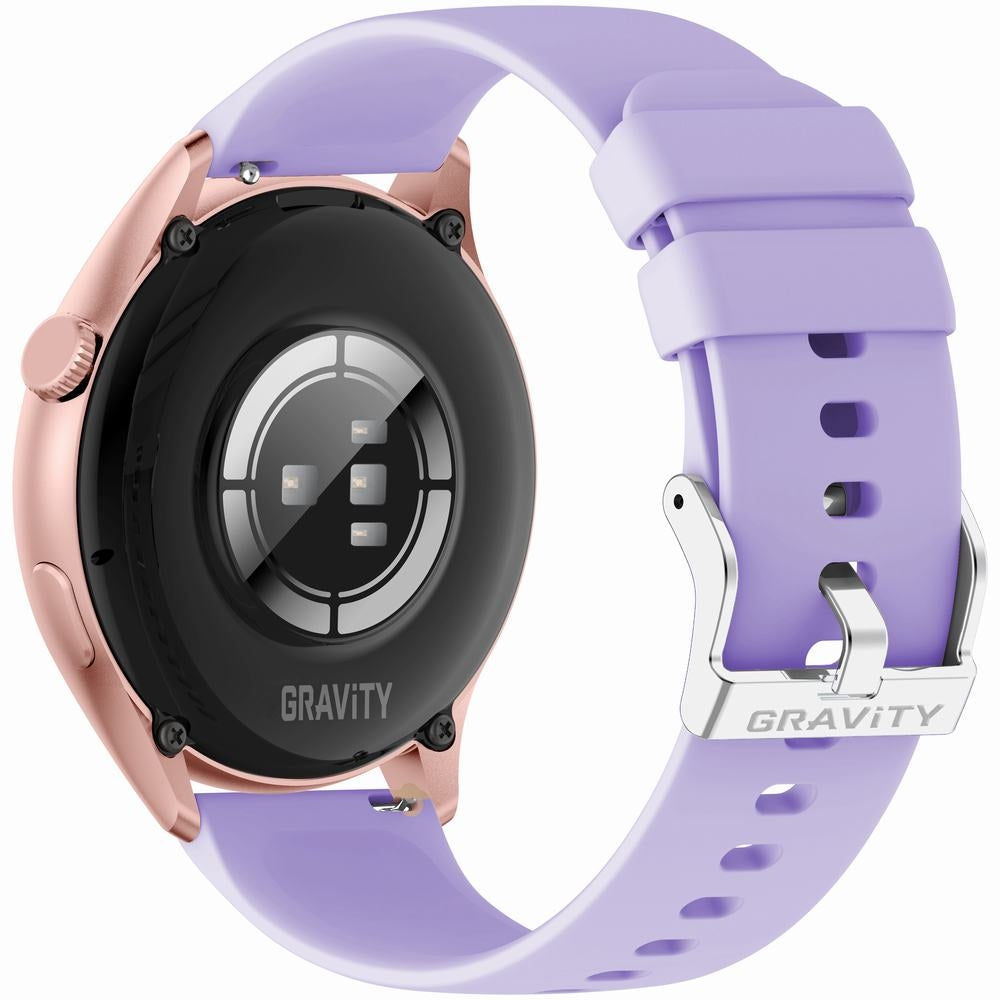Smartwatch Gravity Różowe Złoto Pasek + Bransoleta GT11-7