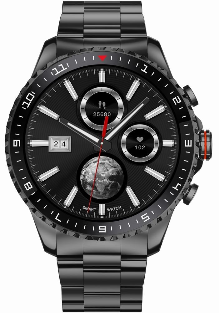 Smartwatch Męski GRAVITY GT16-2 Black / Czarna Bransoleta
