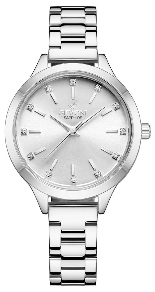 Zegarek Damski Giewont Sapphire Srebrny GW2720-B1