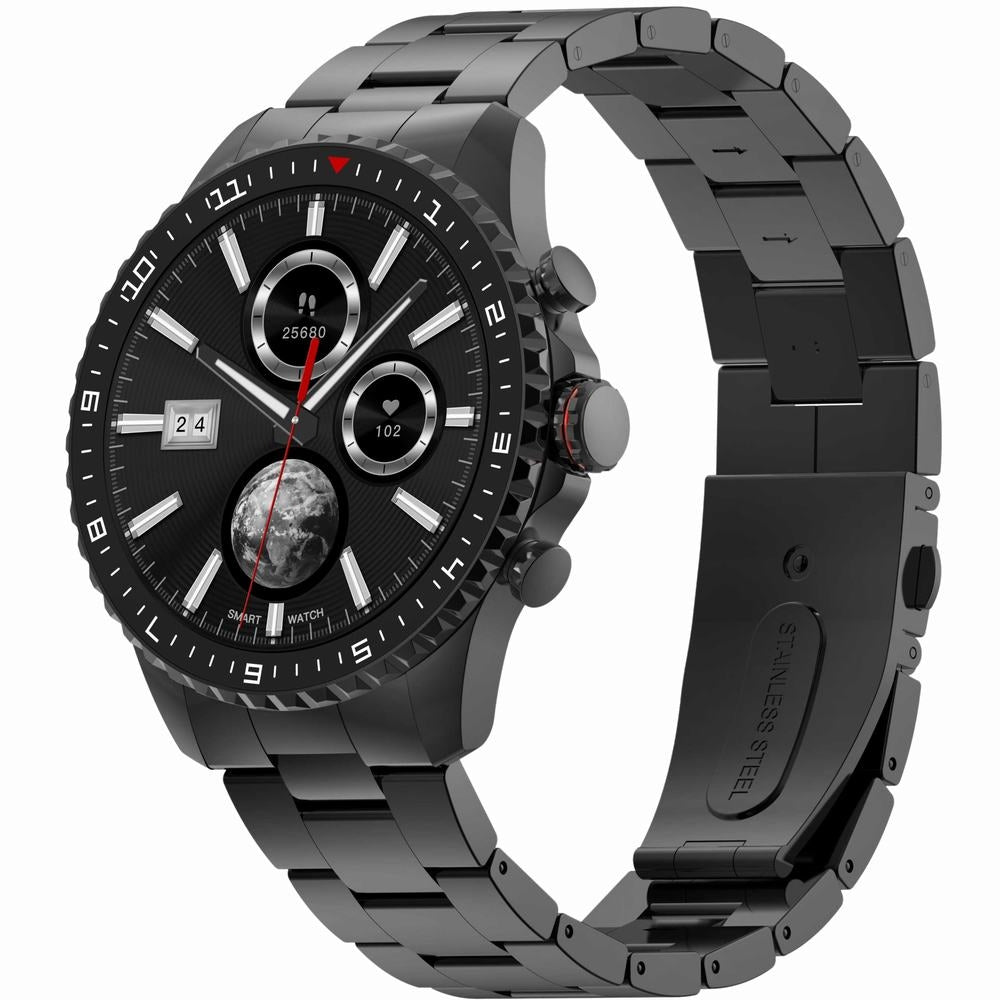 Smartwatch Męski GRAVITY GT16-2 Black / Czarna Bransoleta