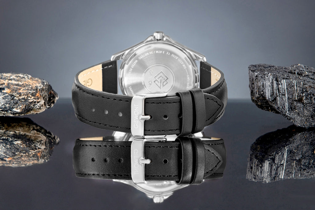 Zegarek Męski Giewont Elegance Sapphire Czarno Niebieski GW5160-A3