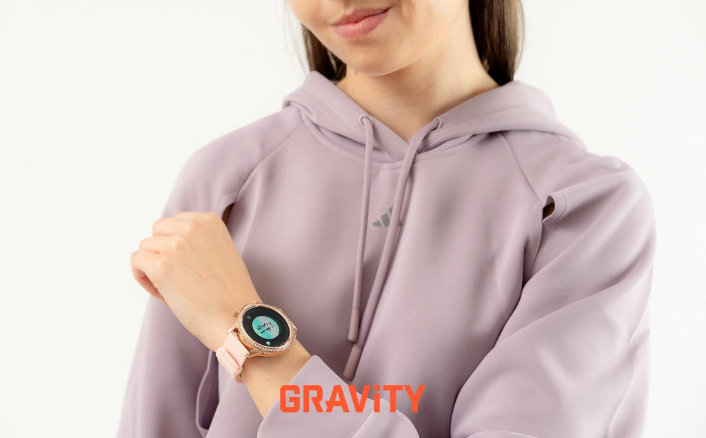 Smartwatch Gravity Różowe Złoto Pasek i Bransoleta GT5-5