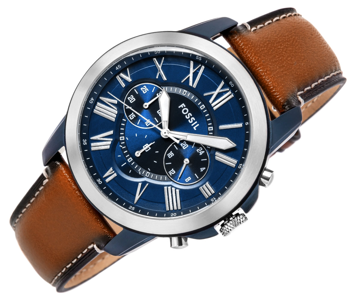Zegarek Męski FOSSIL Grant Leather FS5151 + BOX