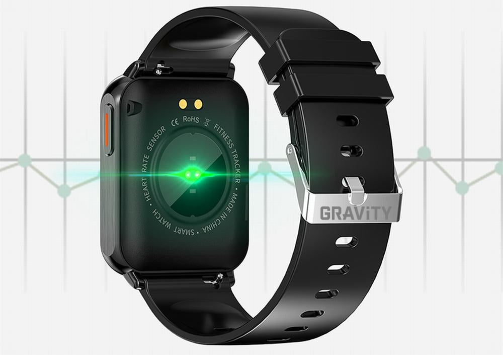 Smartwatch Gravity Czarny 2 Paski GT17-7