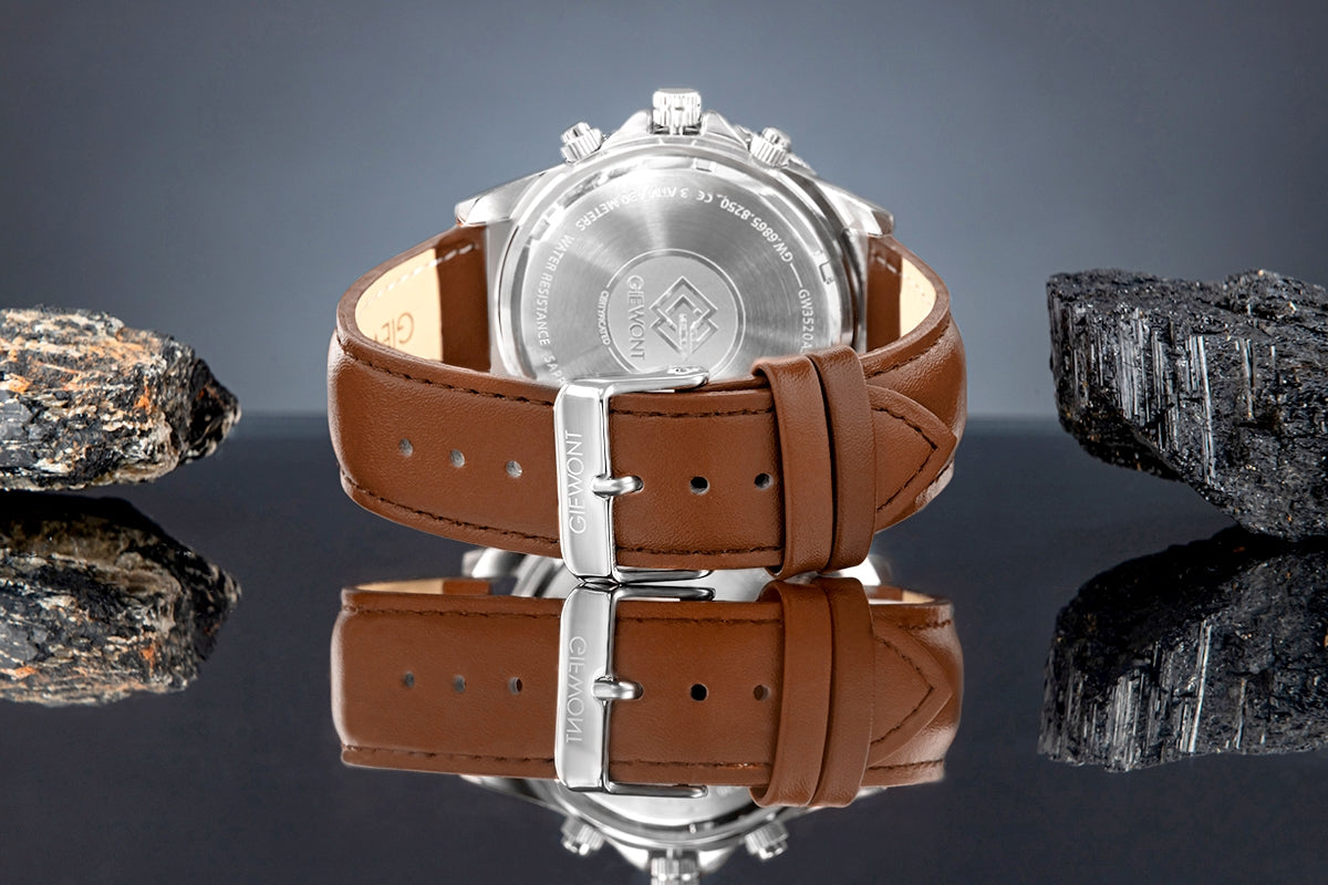 Zegarek Męski Giewont Chronograph Sapphire Brązowo Zielony GW3520-A6