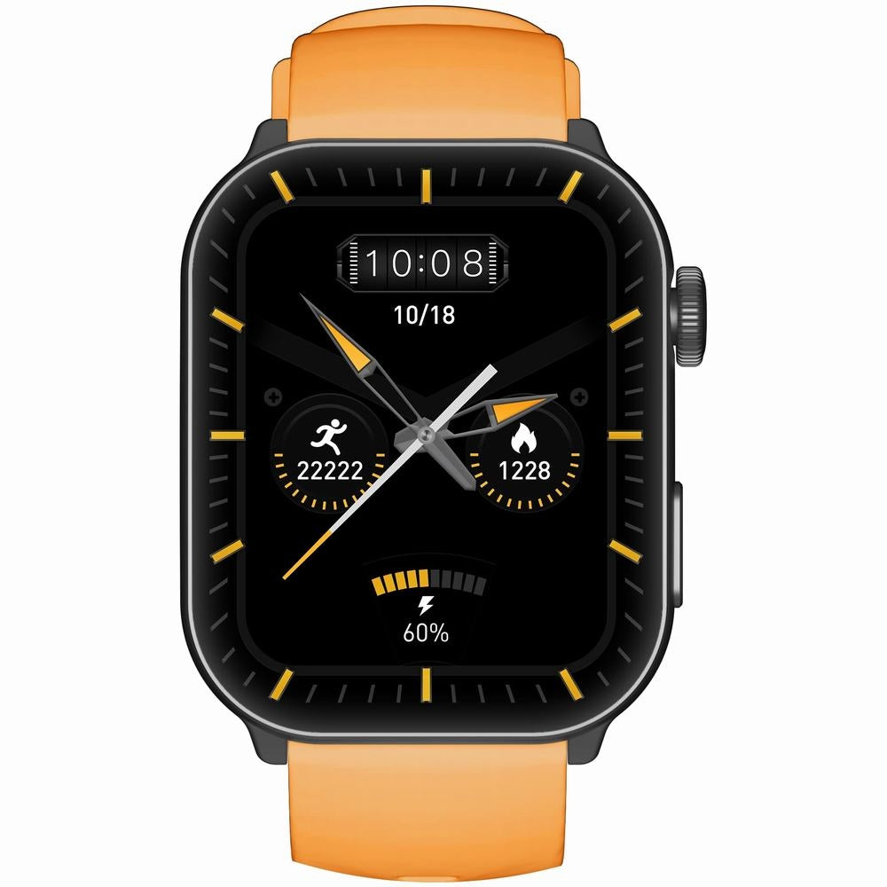 Smartwatch Męski GRAVITY GT28-2 Pasek + Bransoleta Pomarańczowo Czarny