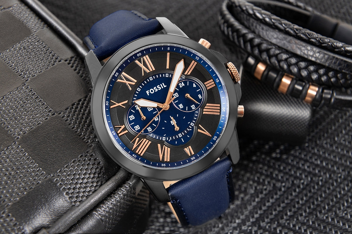 Zegarek Męski FOSSIL Grant Leather FS5061 + BOX