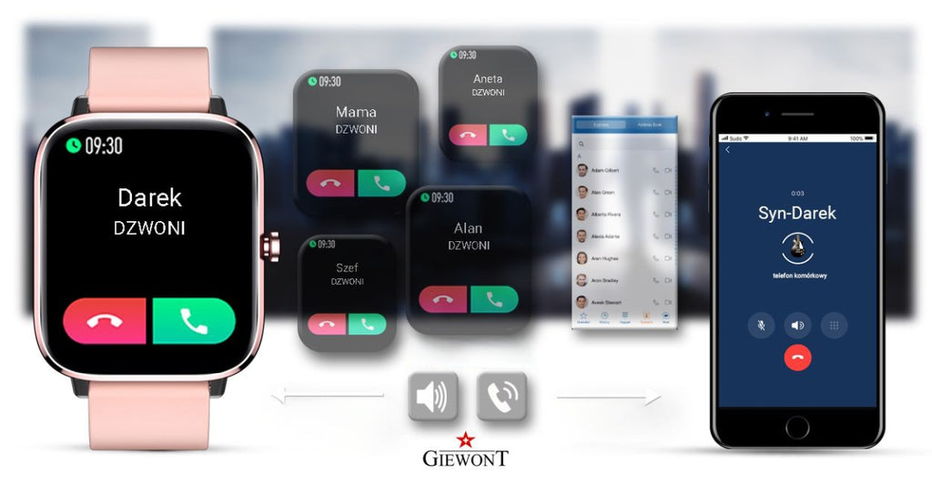 Smartwatch Giewont Różowy GW230-1
