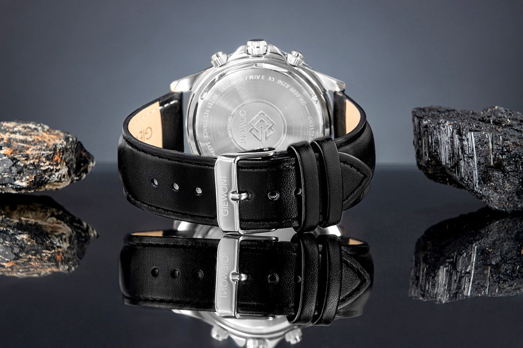 Zegarek Męski Giewont Chronograph Sapphire Czarny GW3520-A4