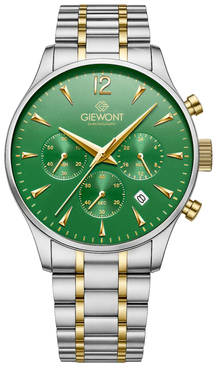 Zegarek Męski Giewont Chronograph Sapphire Zielony GW6310-B6