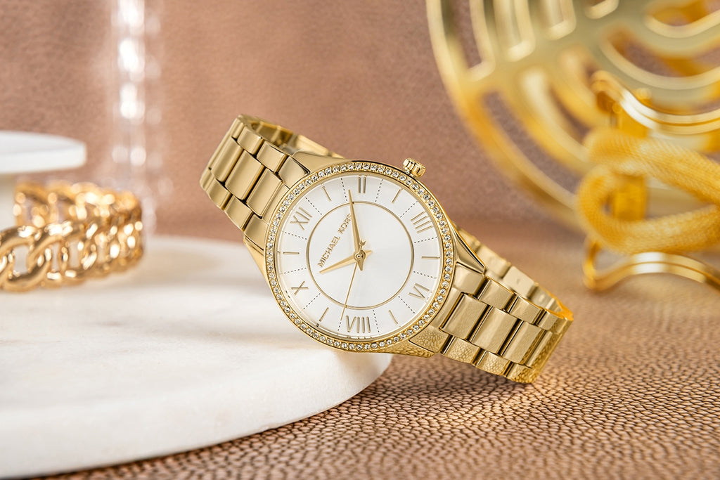 Zegarek Damski Michael Kors Lauryn + biżuteria MK4849SET + BOX