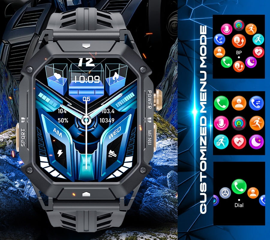 Smartwatch Męski Rubicon RNCF24-1 BLACK