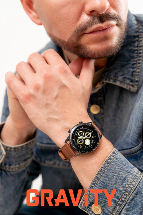 Smartwatch Gravity Czarny 2 Paski GT10-4