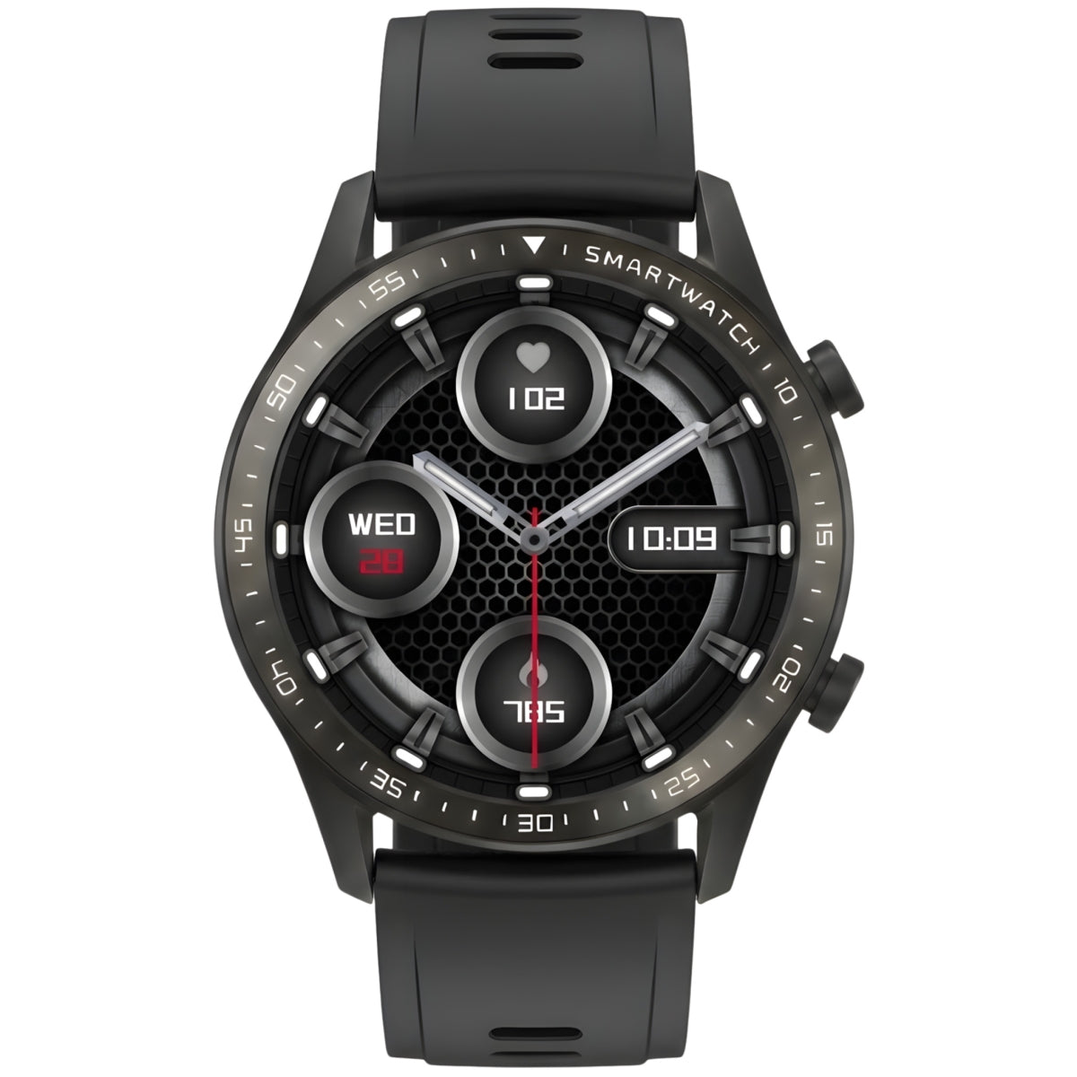 Smartwatch Gravity Czarny 2 Paski GT10-4
