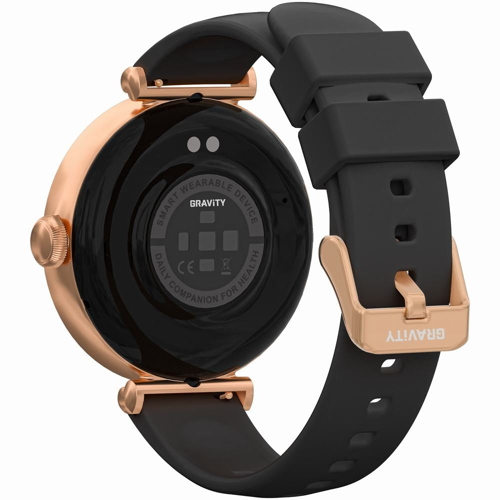 Smartwatch Gravity Różowe Złoto Czarny 2 Paski GT26-6