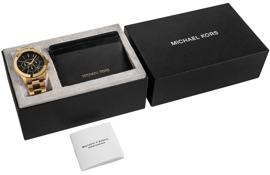 Zegarek Męski + Etui na karty MICHAEL KORS MK1076SET + BOX