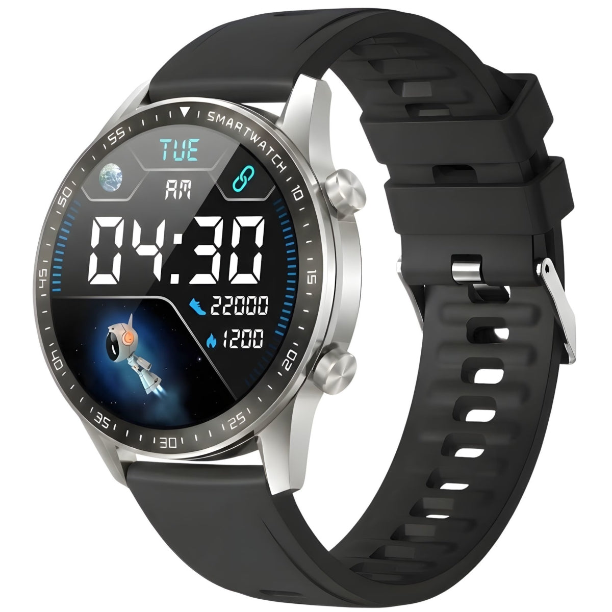 Smartwatch Gravity Srebrny 2 Paski GT10-8
